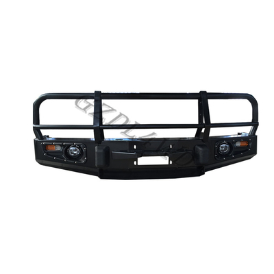 Rolled Steel Front Bumper Brush Guard For Toyota Land Cruiser 80 Series