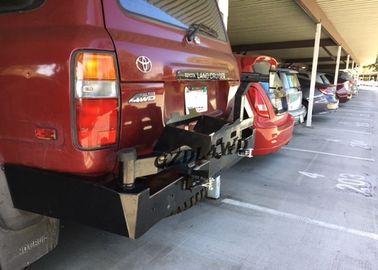Toyota LC80 Car Body Kits Heavy Duty Rolled Steel Rear Bumper Off Road